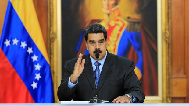 El presidente venezolano, Nicolás Maduro, durante una reunión en el Palacio de Miraflores