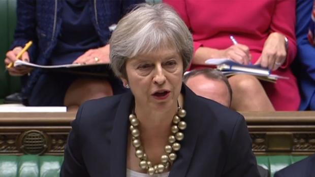 La primera ministra británica, Theresa May