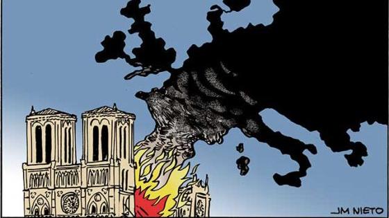 El incendio de Notre Dame