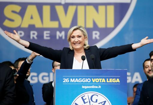 La lMarine Le Pen, líder de Agrupación Nacional (AN)