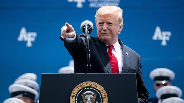 Donald Trump en la ceremonia de graduación de la Academia de Fuerzas del Aire de Estados Unidos