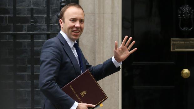 Matt Hancock, el pasado 11 de julio a la salida del número 10 de Downing Street, en Londres