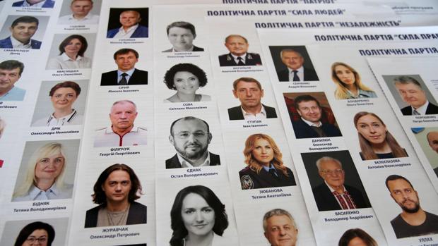 Candidatos a las legislativas en Ucrania