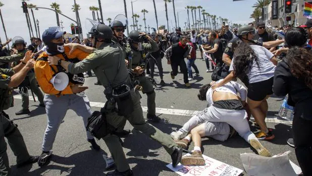 Imagen de las protestas en California