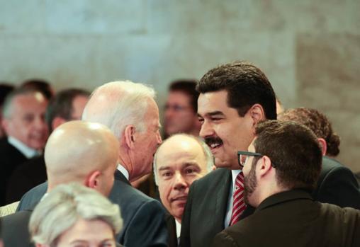 En 2015, Joe Biden y Nicolás Maduro se encontraron en Brasilia, durante la toma de posesión de Dilma Rousseff