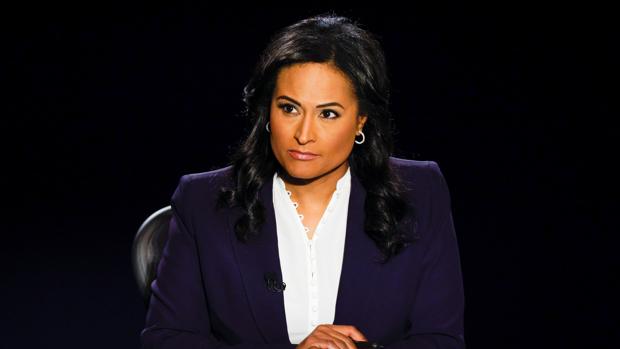 La moderadora Kristen Welker, la estrella de la noche del debate presidencial