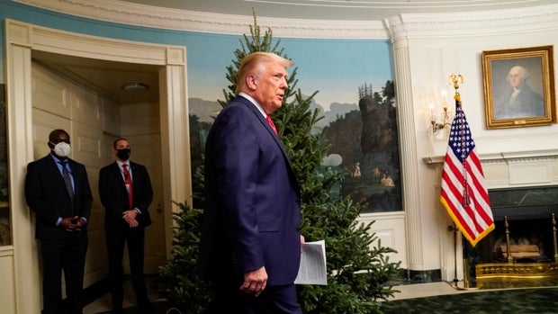 Trump dice que se irá sin oponer resistencia si Biden es proclamado ganador