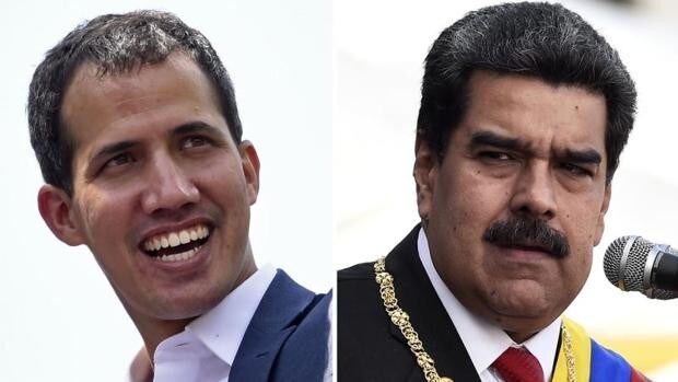 Juan Guaidó y Nicolás Maduro