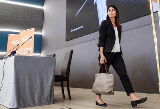 The until now mayor of Rome, Virginia Raggi, while waiting for the electoral result