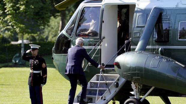 Un enorme dispositivo de seguridad y logístico viaja con el presidente de EE.UU.