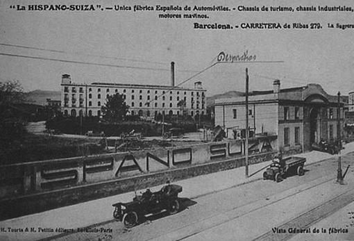 Fábrica de Hispano Suiza en Barcelona