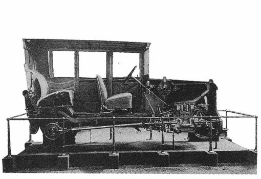 Modelo de Citroën de 1924 seccionado