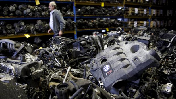 Motor TDI en un desguace de Bosnia