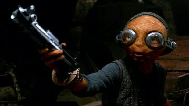 Maz Kanata en el filme «Star Wars: El despertar de la fuerza»
