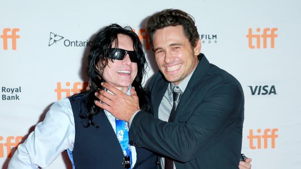 Tommy Wiseau y James Franco en Toronto
