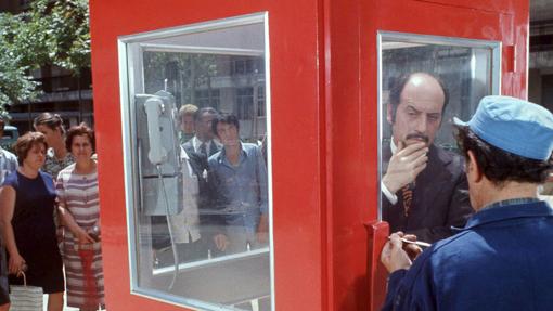 José Luis López Vázquez encerrado en «La cabina»