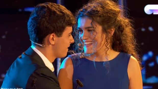 Alfred y Amaia durante su actuación en «OT 2017»