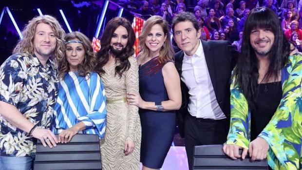 Los miembros del jurado de Tu cara me suena rindieron su particular homenaje a Eurovisión