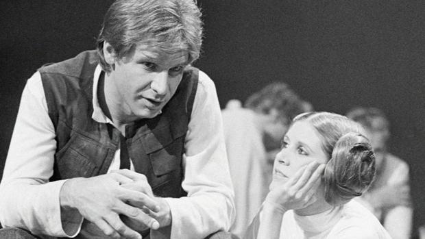 Harrison Ford y Carrie Fisher