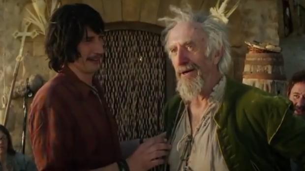 Fotograma del tráiler de «El hombre que mató a Don Quijote», de Terry Gilliam
