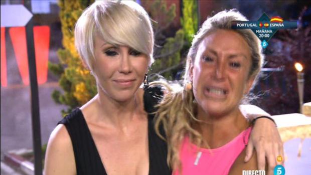 Raquel Mosquera recibió la visita de su hermana Silvia