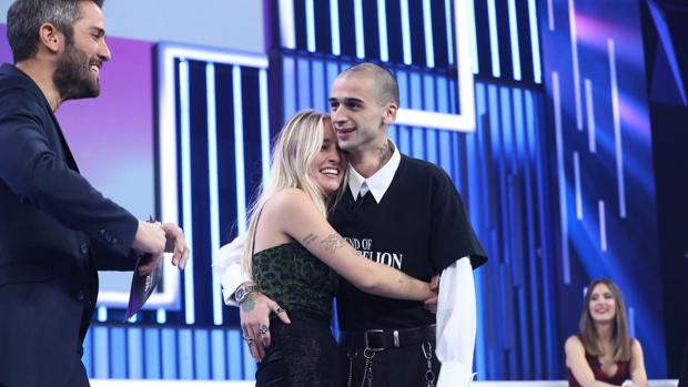 María, junto a su novio la pasada semana en «OT 2018»