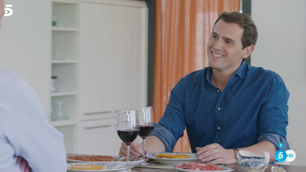 Albert Rivera, con Bertín Osborne en «Mi casa es la tuya»