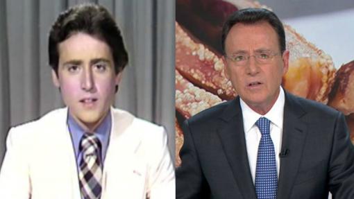 Matías Prats en su etapa en TVE y en la actualidad en Antena 3 Noticias