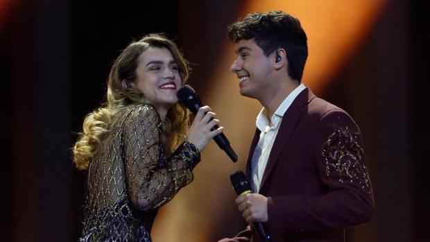 Alfred García y Amaia Romero en el festival de Eurovisión 2018