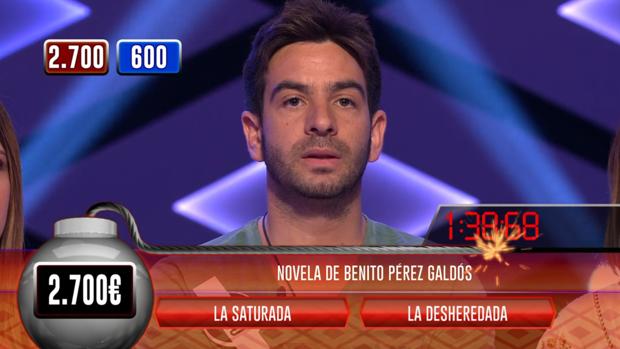 Julio, este lunes, durante la «bomba clasificatoria» de «¡Boom!»