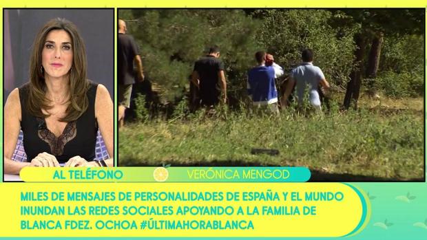 Paz Padilla presentando el especial de «Sálvame» este miércoles