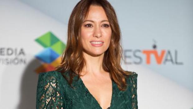 La actriz Natalia Verbeke durante la presentación de «El nudo» en el FesTVal de Vitoria