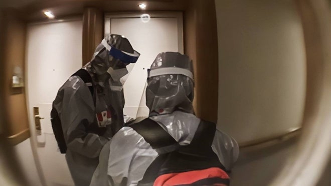 Una imagen que, por suerte, no suele verse mucho en un crucero