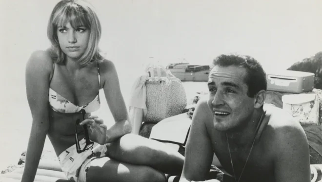 Catherine Spaak, con Vittorio Gassman, a &#039; La fuga&#039; (1962)