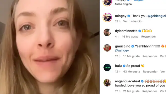Amanda Seyfried thanked the video on Instagram