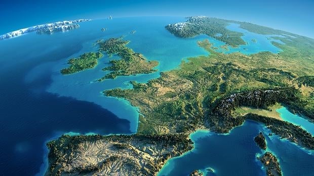 Vista satélite de la Tierra por la manaña