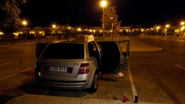 Una de las zonas donde los jóvenes hacen botellón en San Martín de la Vega