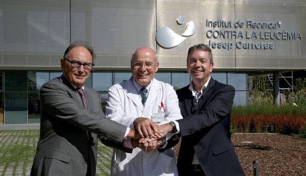 De izquierda a derecha, Antoni García, Evarist Feliu y Francesc Solé
