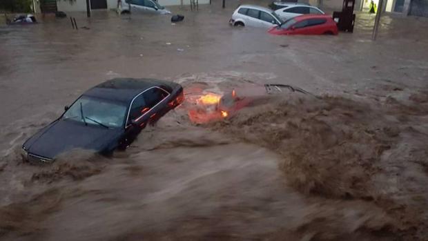 Imagen de las inundaciones en Mallorca