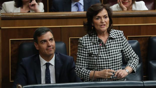 La vicepresidenta del Gobierno y ministra de Igualdad, Carmen Calvo