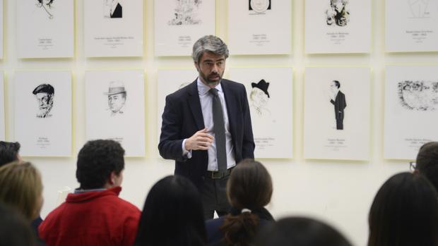 El consejero delegado de Vocento, Luis Enríquez, durante su intervención