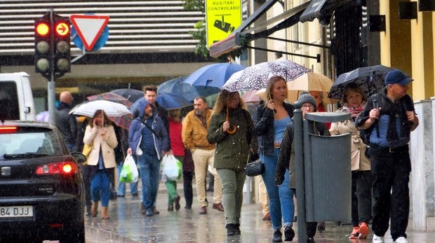Lluvia en Alicante el pasado mes de noviembre