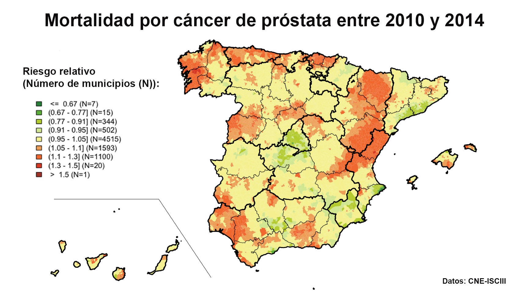 ¿Cuántos años tienen los hombres que mueren de cáncer de próstata?