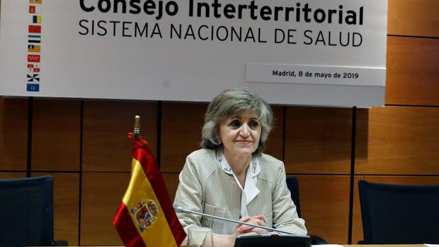 La ministra de Sanidad, María Luisa Carcedo, esta mañana