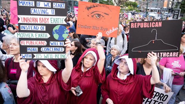 Manifestación a favor del aborto en Nueva York