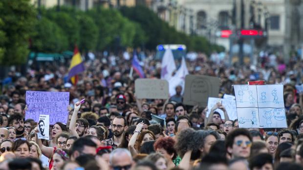 Imagen de archivo de una concentración contra las agresiones sexuales