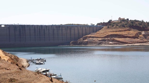 El embalse de La Breña, ubicado en la provincia de Córdoba, este agosto
