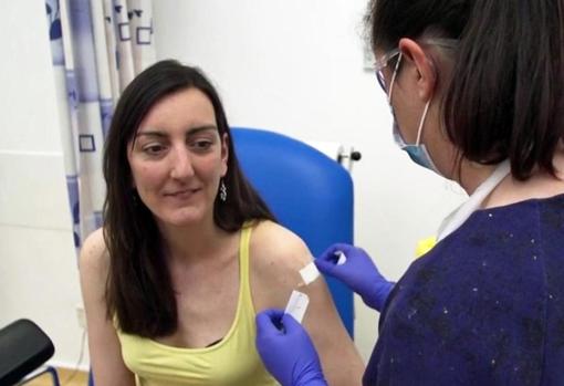 Elisa Granato, voluntaria en la prueba de esta vacuna