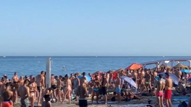 Playa de Torremolinos este sábado