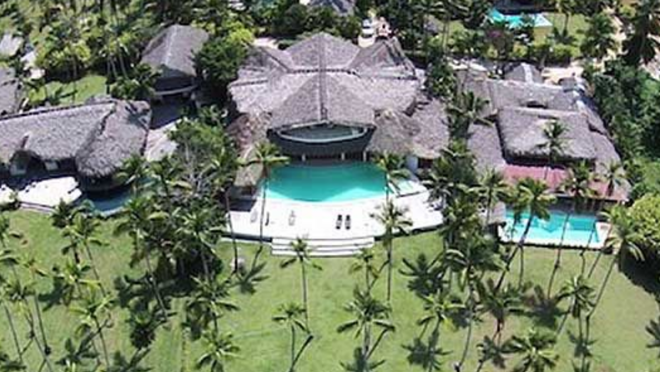 Vista aérea de Villa Playa, casa de los chicos